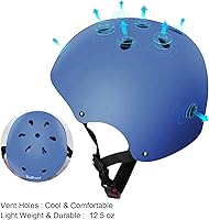 Vista 4 de Casco para niños, casco ajustable para niños pequeños de 3 a 8 años de edad, para niños y niñas, seguridad multideportivo