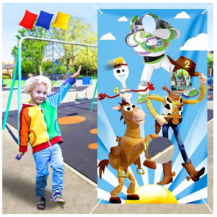 Buy Toy Inspired Story Toss Game with 3 Bean Bags Cartoon Fork