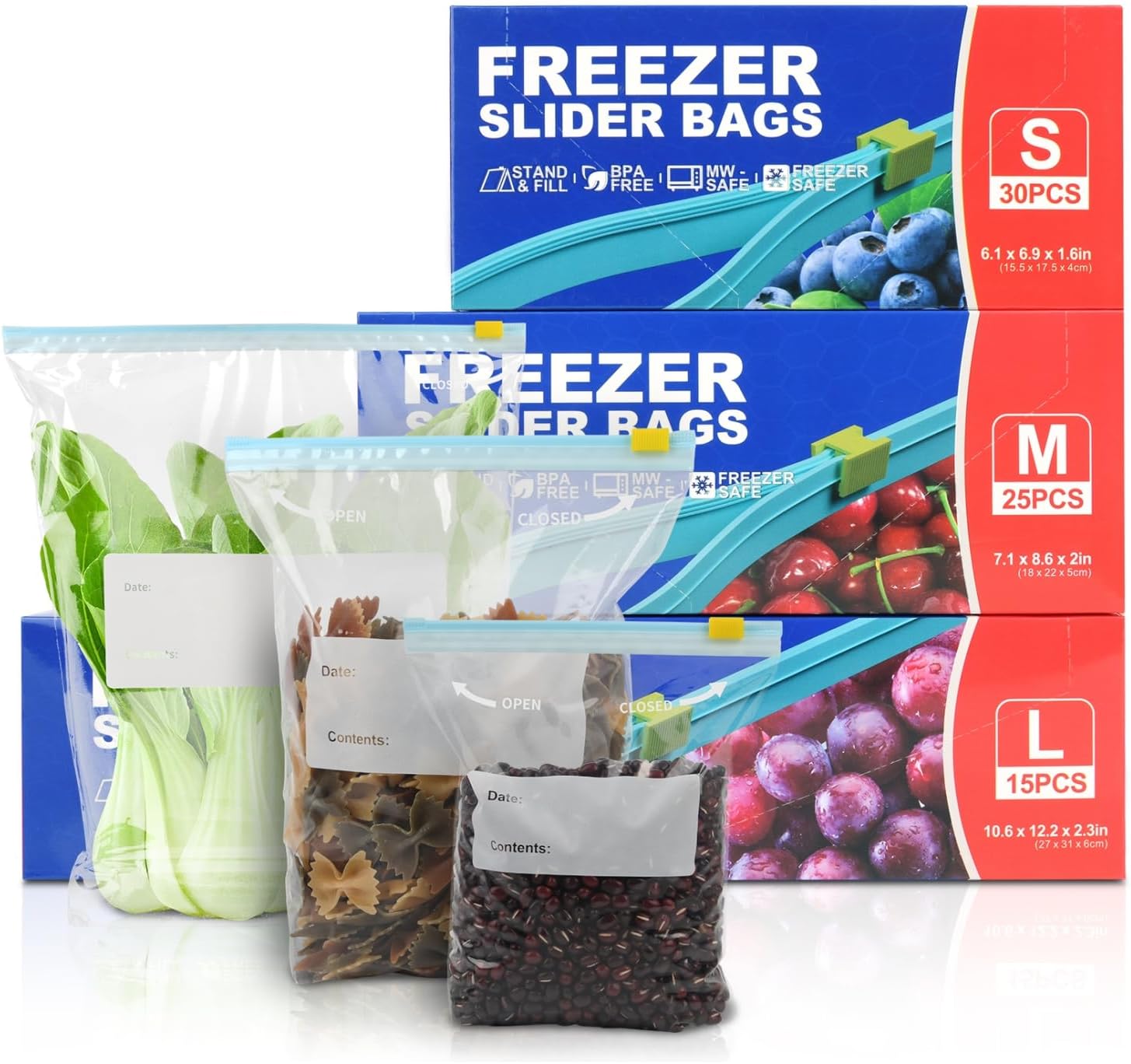 70PCS Zip Lock Food Storage...