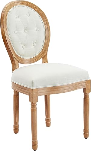 Miniatura 14 de Kiztir Juego de 2 sillas de comedor de ratán, sillas de comedor francesas de mediados de siglo, sillas de comedor de granja con respaldo alto para