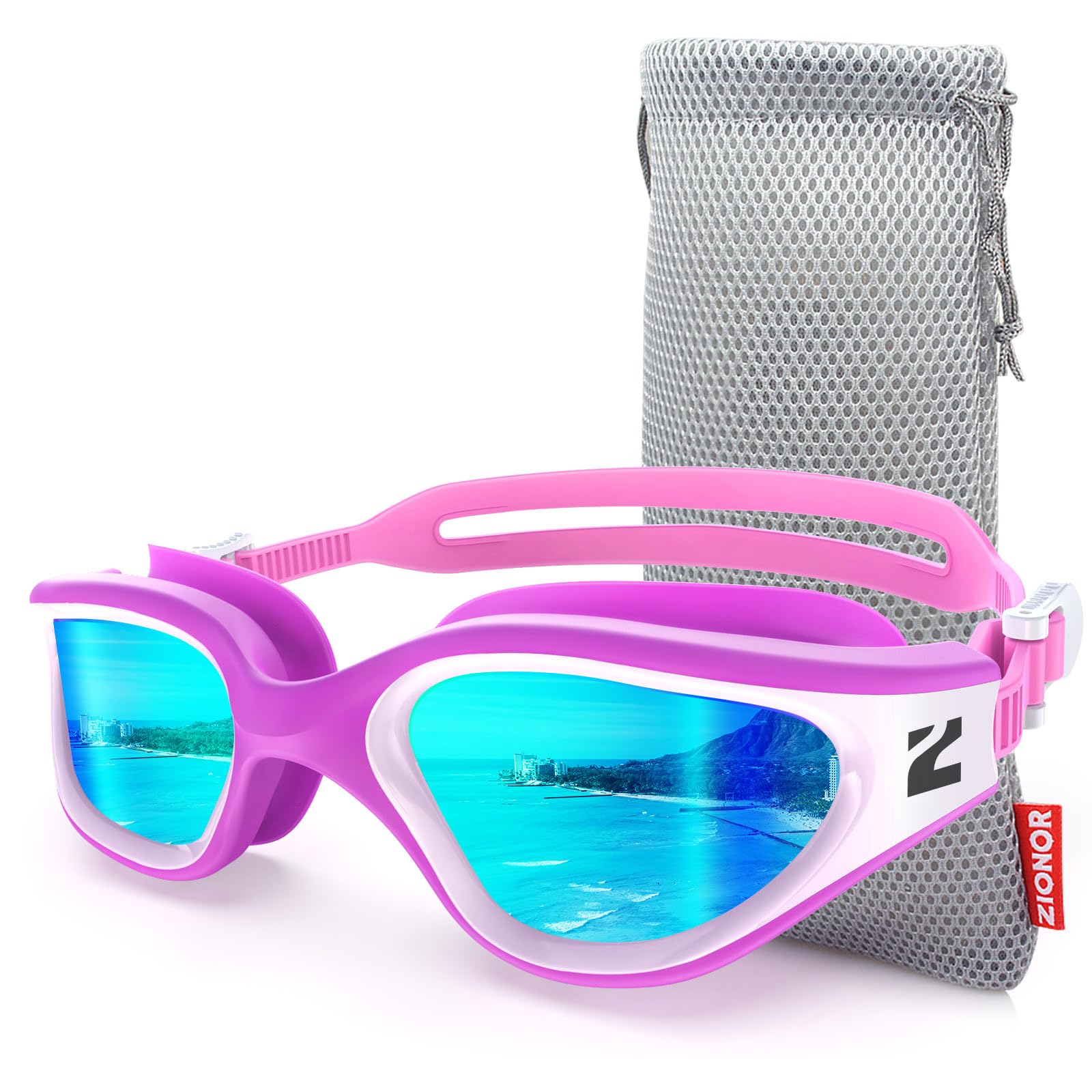 ZIONOR G1 Lunettes de natation polarisées pour adulte homme et femme