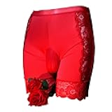 Men's Sexy Breathable Panties Ice Silk Boxer Briefs Shorts High Elastic Trunks Underwear with Sheath