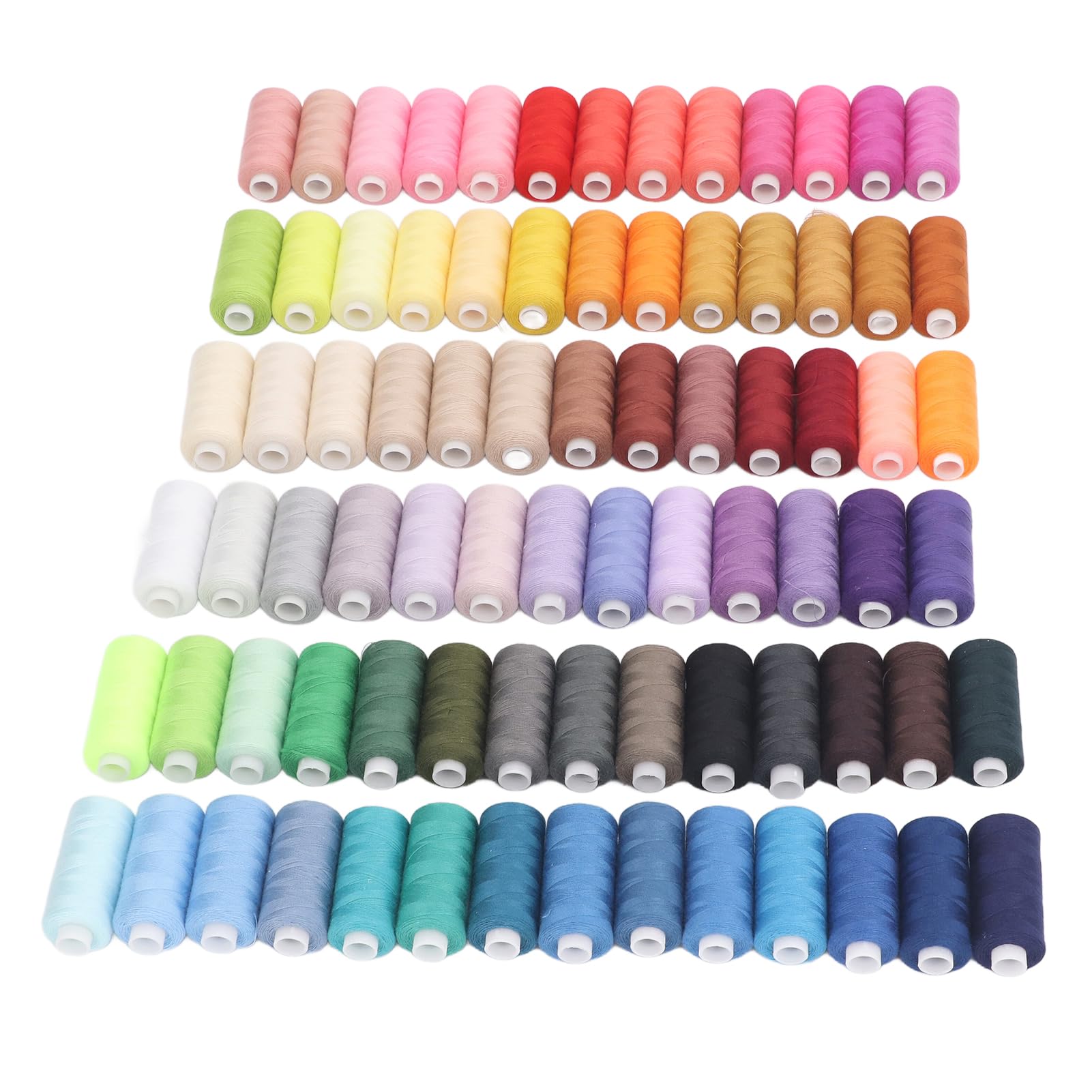 Set di fili da cucito, 400 yard, 80 colori, fili per macchina da cucire in poliestere, assortimento di fili per cucito a mano con bobine antinodo per quilt artigianale, ricamo e