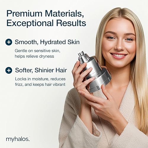 Miniatura 4 de MyHalos® Cabezal de ducha filtrado para filtro de agua dura, alta presión, elimina el cloro, filtro de cabezal de ducha para suavizador de agua