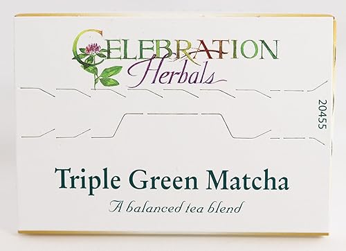 Miniatura 7 de CELEBRATION HERBALS Triple Green Matcha Tea Org 24 Bolsa, 0.02 libras