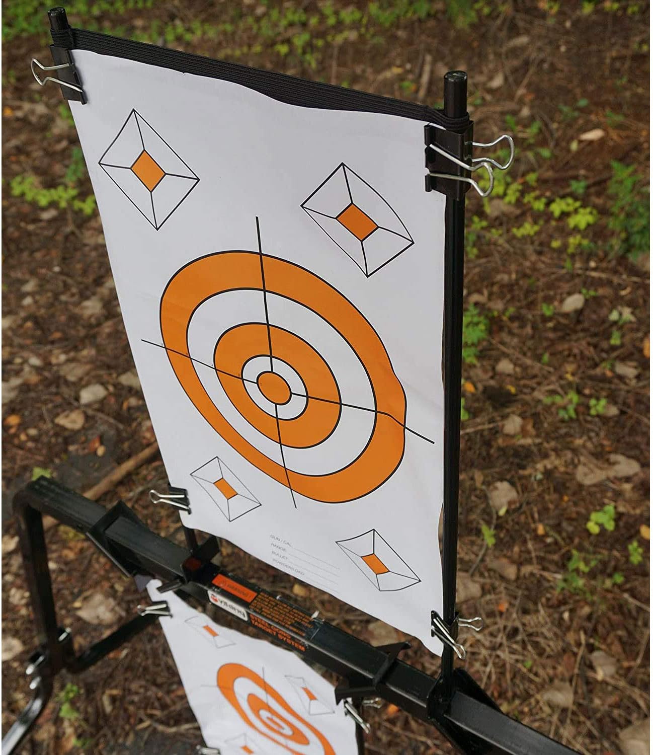 Viking Solutions Convertible Paper Target Holder/Gong Target Stand