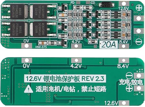 Miniatura 3 de 5 unids 3S 20A Li-ion Batería de litio 18650 Cargador PCB BMS Tablero de Protección 12.6V Módulo