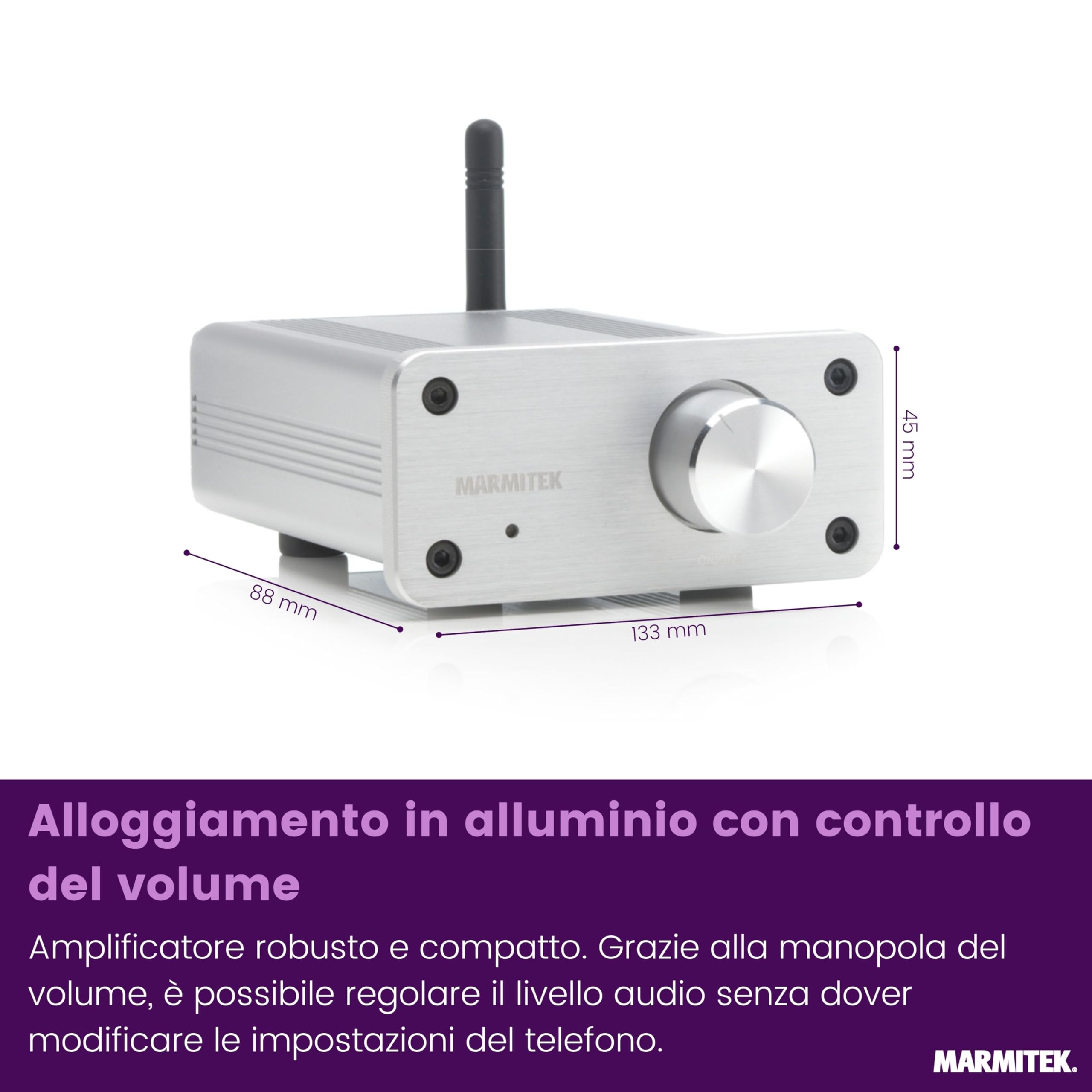 Marmitek BoomBoom 100 - Trasmettitore ricevitore Bluetooth RX/TX aptX | Adattatore audio per TV, cuffie e impianto hi-fi, aptX Low Latency, AAC, Toslink, jack 3,5 mm, analogico/digitale e 2 cuffie