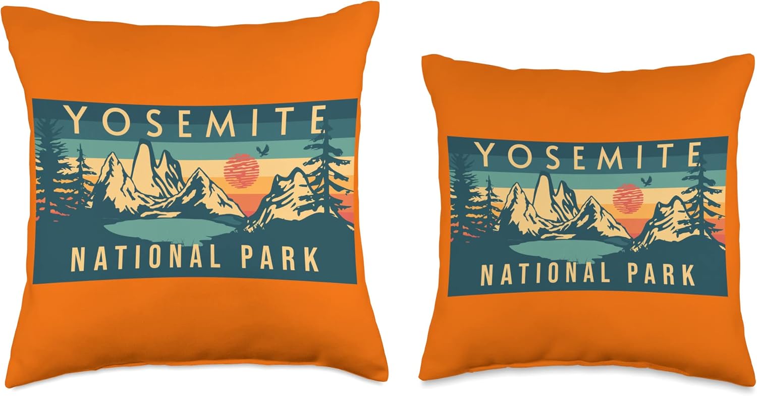 Yosemite National Park Throw Pillow