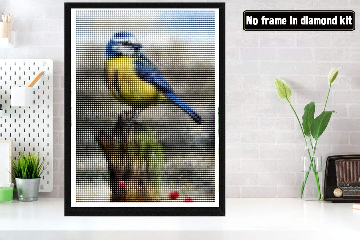 Bimkole 5d Diamond Painting Kit Completo Fai da Te Cane, Animale Di Pittura D'artePittura Diamante Punto Croce Strass Arte E Creazione Di Mosaico Decorazione Murale Artigianale (30x40 cm