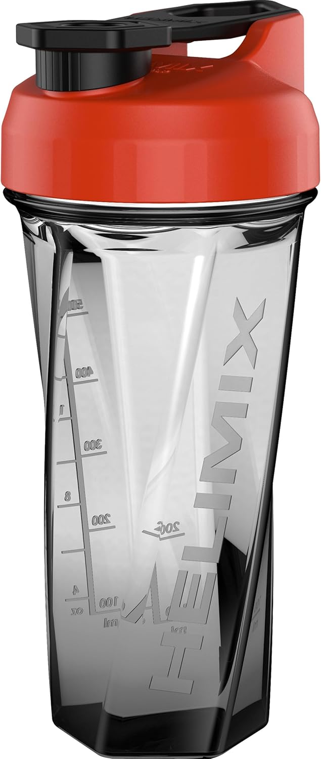 Helimix 2.0 Vortex Blender Shaker Bottle 828 ml – No Blending Ball or Whisk – USA Made – Portable Pre Workout Whey Protein Drink Cup – Mixes Cocktails Smoothies Shakes – Top Rack Safe