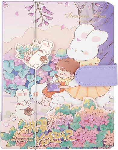 Miniatura 6 de Cuaderno con tapa de piel para estudiantes, con diseño de gato, libro de notas o diario