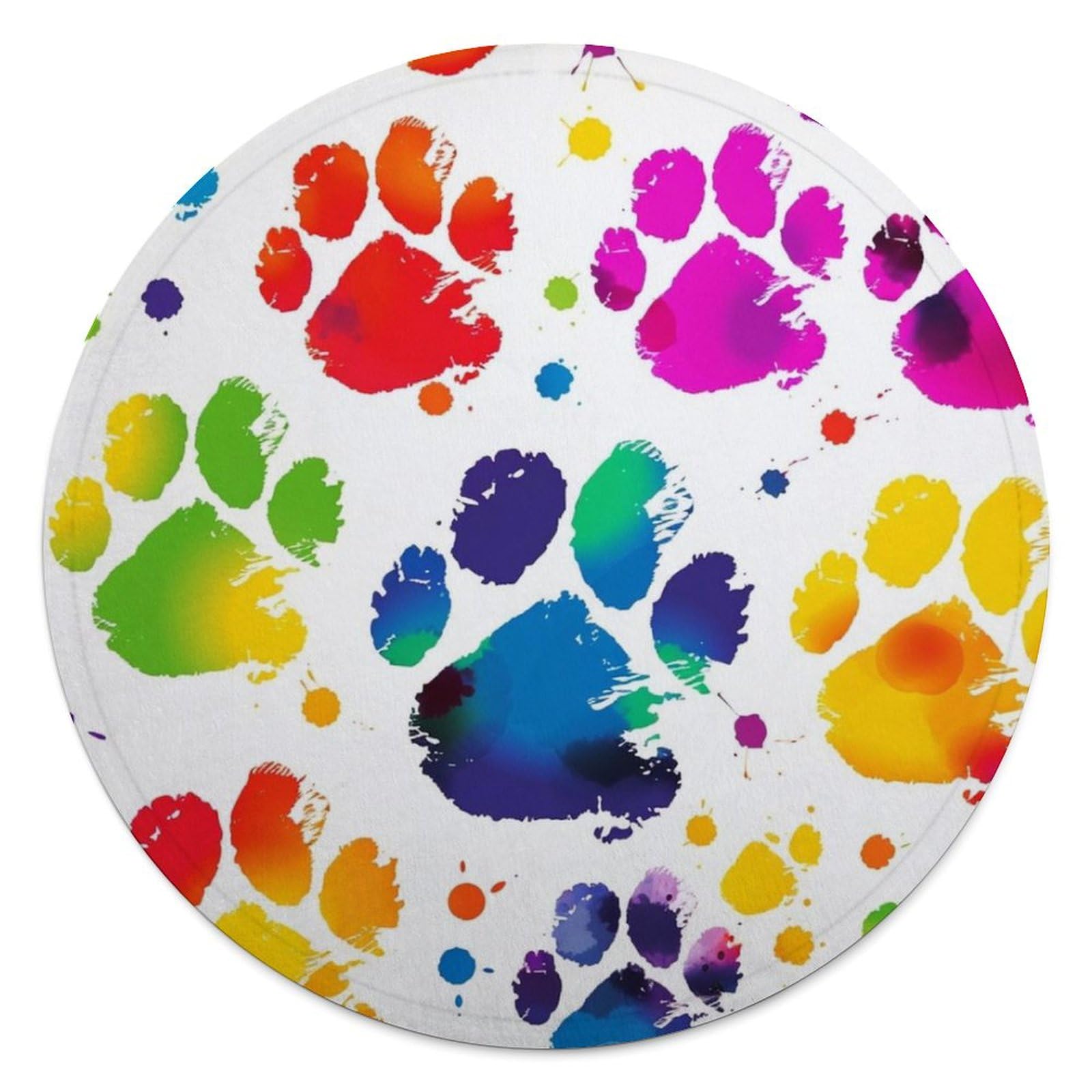 Couverture de plage circulaire imprimée en microfibre de coton 150cm pour voyage et fête outdoor