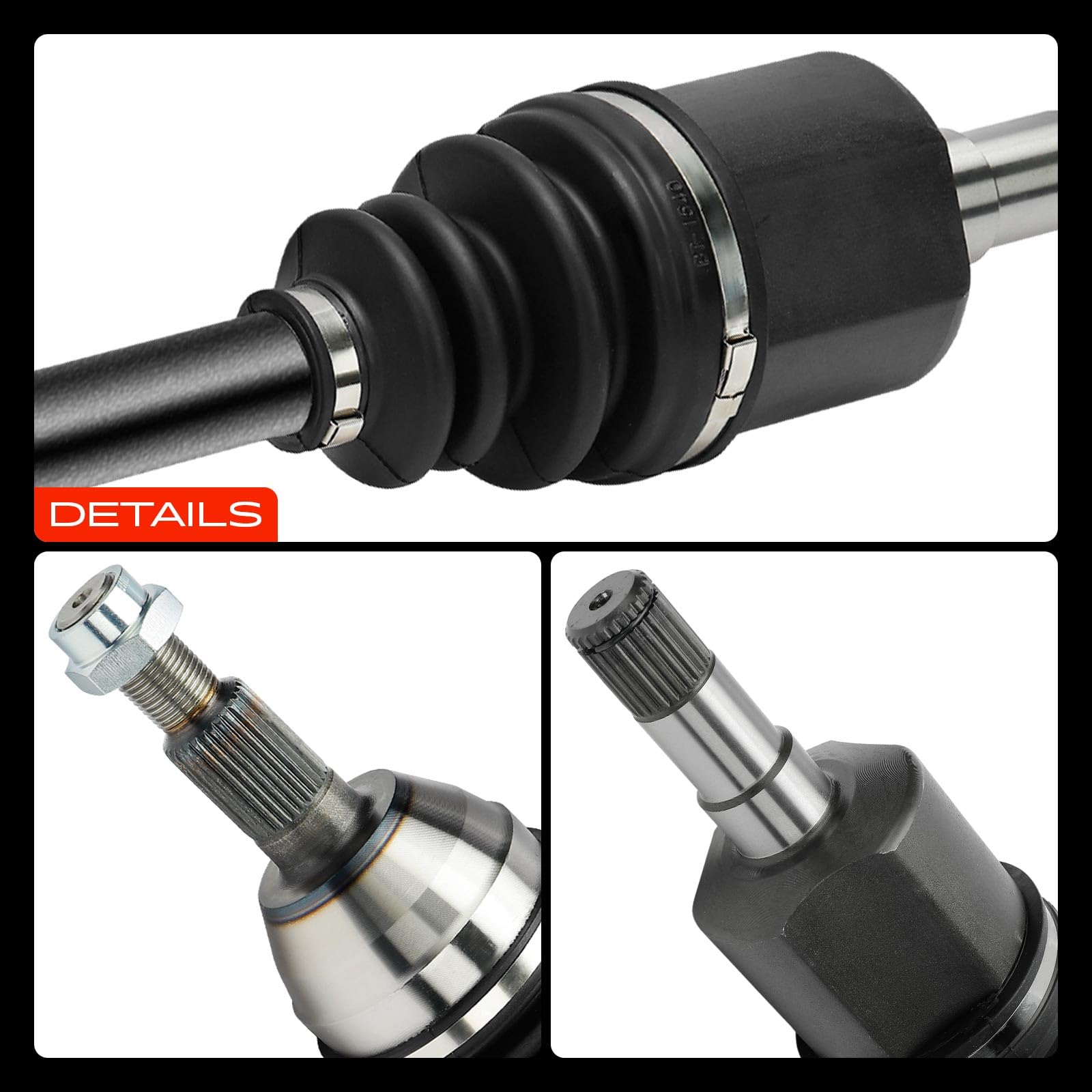 Frankberg Eje motriz Eje de transmisión Caja de cambios manual Eje delantero Derecha Compatible con Captiva C100 C140 2.0L-2.4L 2006-2021 Antara L07 2.0L-2.4L 2006-2021 Replace# 96624721