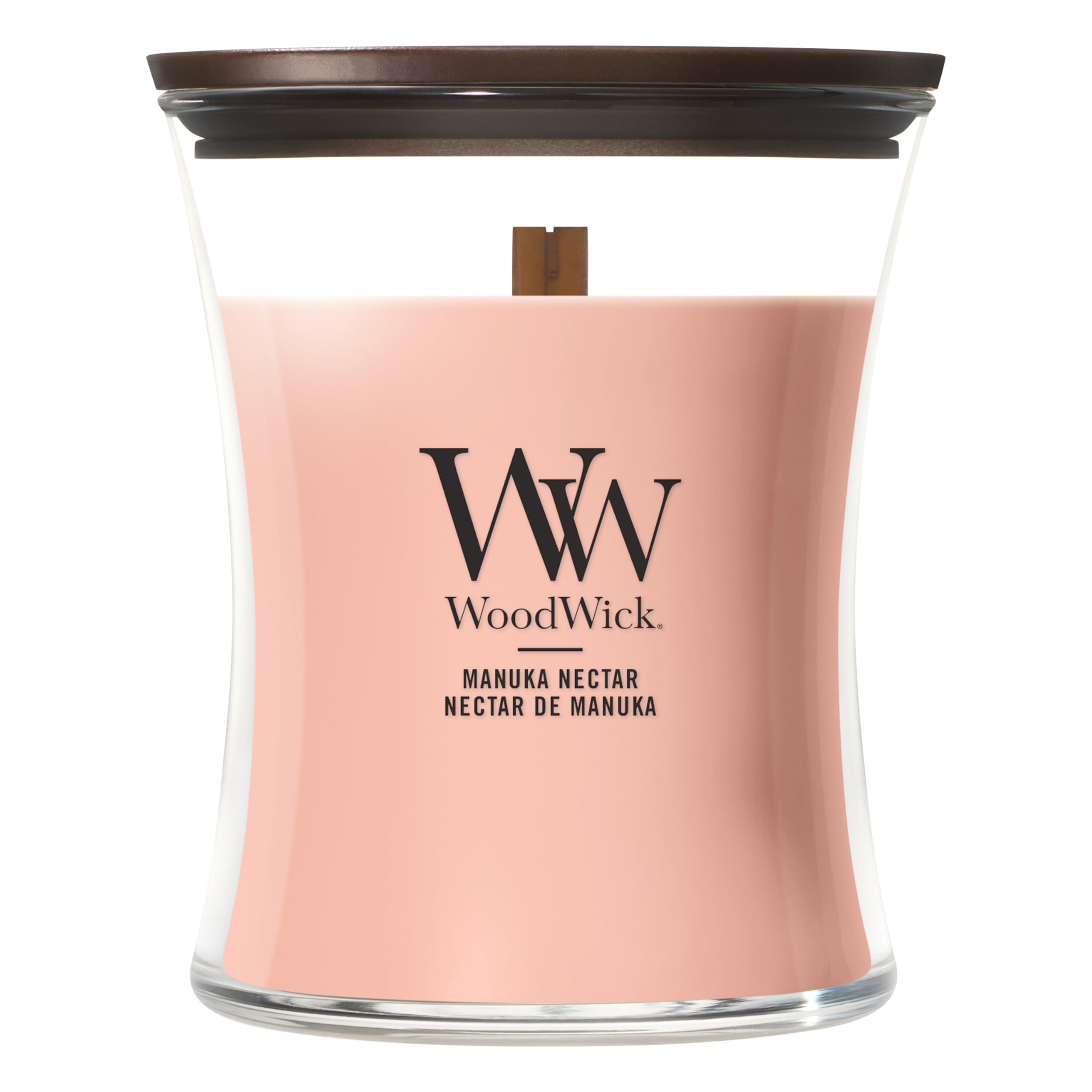 WoodWick Scented Candle| Medium Hourglass Candle | Manuka Nectar | Perfect Gifts for Women