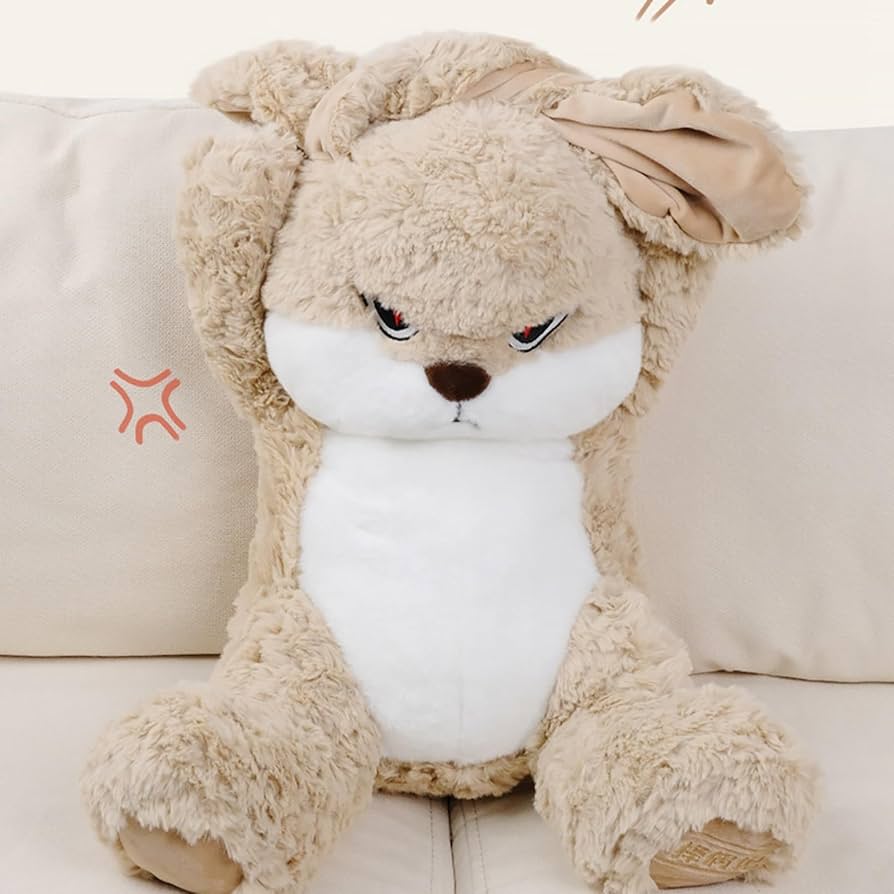 Amazon.co.jp: ぬいぐるみ うさぎ 怒ってる兎ちゃん 可愛い