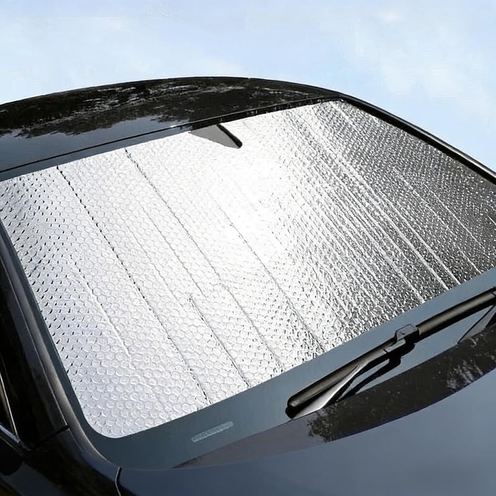 Tryagat 1Pcs Car Windshield Sunshade for Abarth 500 500e 500C 595 600e Foldable 5-Layer UV Ray Reflector Front Window Sun Visor Protector,130×60cm