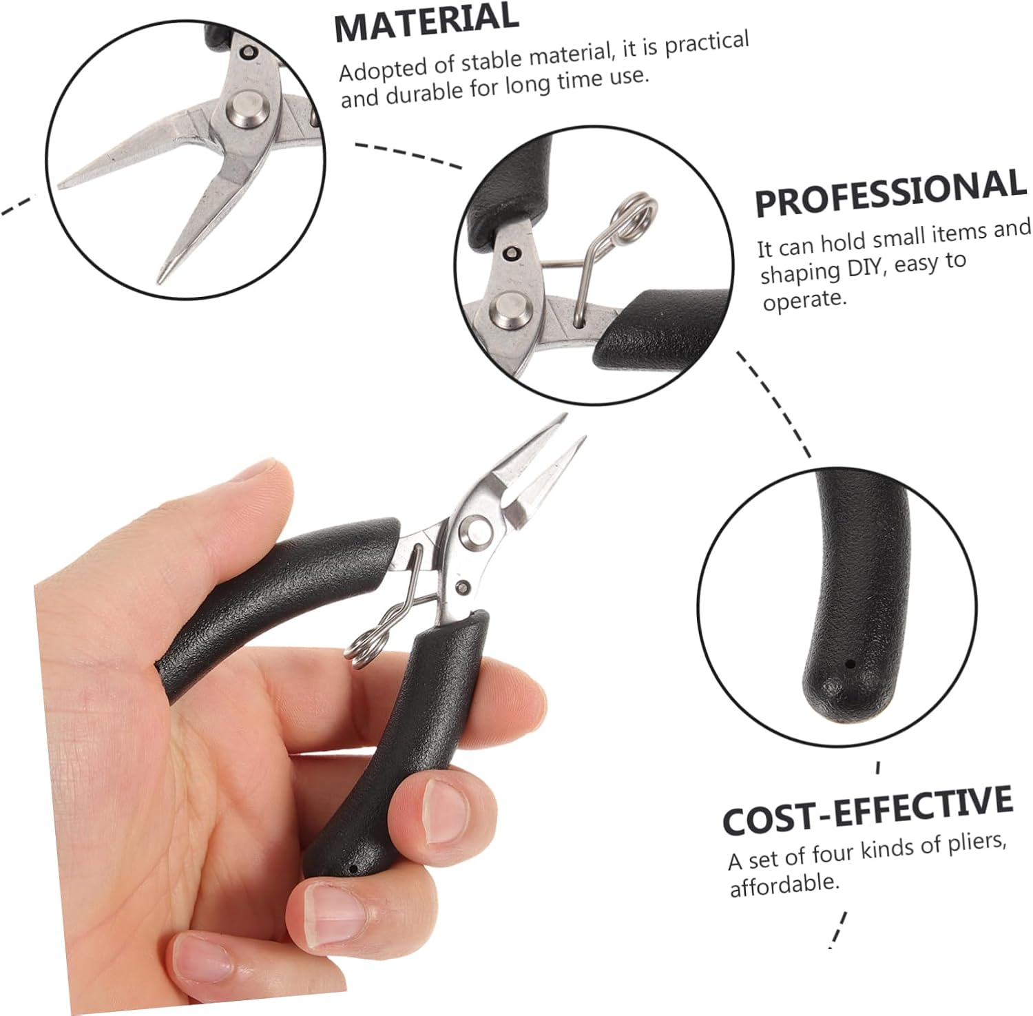 4pcs Jewelry Making Pliers Looper Plier Sturdy Jewelry Tools for Diy Crafting