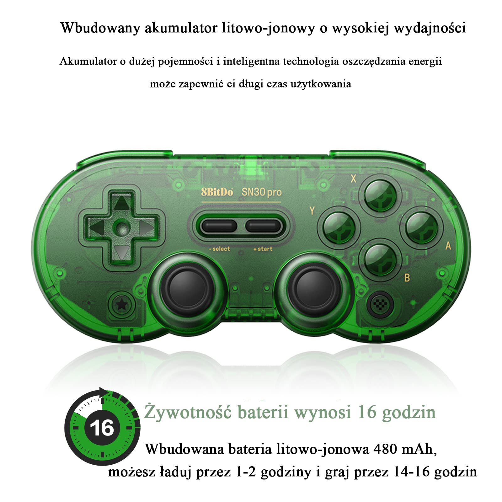 8Bitdo SN30 PRO Kontroler Gier Bluetooth Kompatybilny z