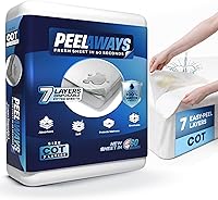 Vista 11 de Sábanas bajeras desechables de PEELAWAYS, protector de colchón 100% impermeable diseñado especialmente para la incontinencia, lujosamente suave, se