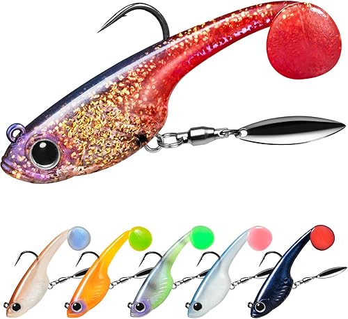 Miniatura 23 de TRUSCEND Easy Catch Pre-Rigged Soft Fishing Lures, Super Durable TPE Swimbaits for More Bite, Well-Made Premium Fishing Gifts for Bass Crappie Trout