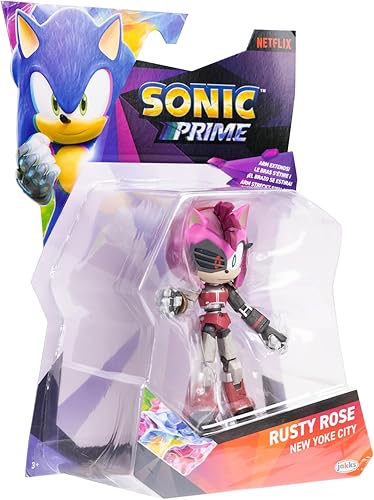 Miniatura 8 de Sonic Prime Figura de acción articulada de 5" - Rusty Rose Yoke City