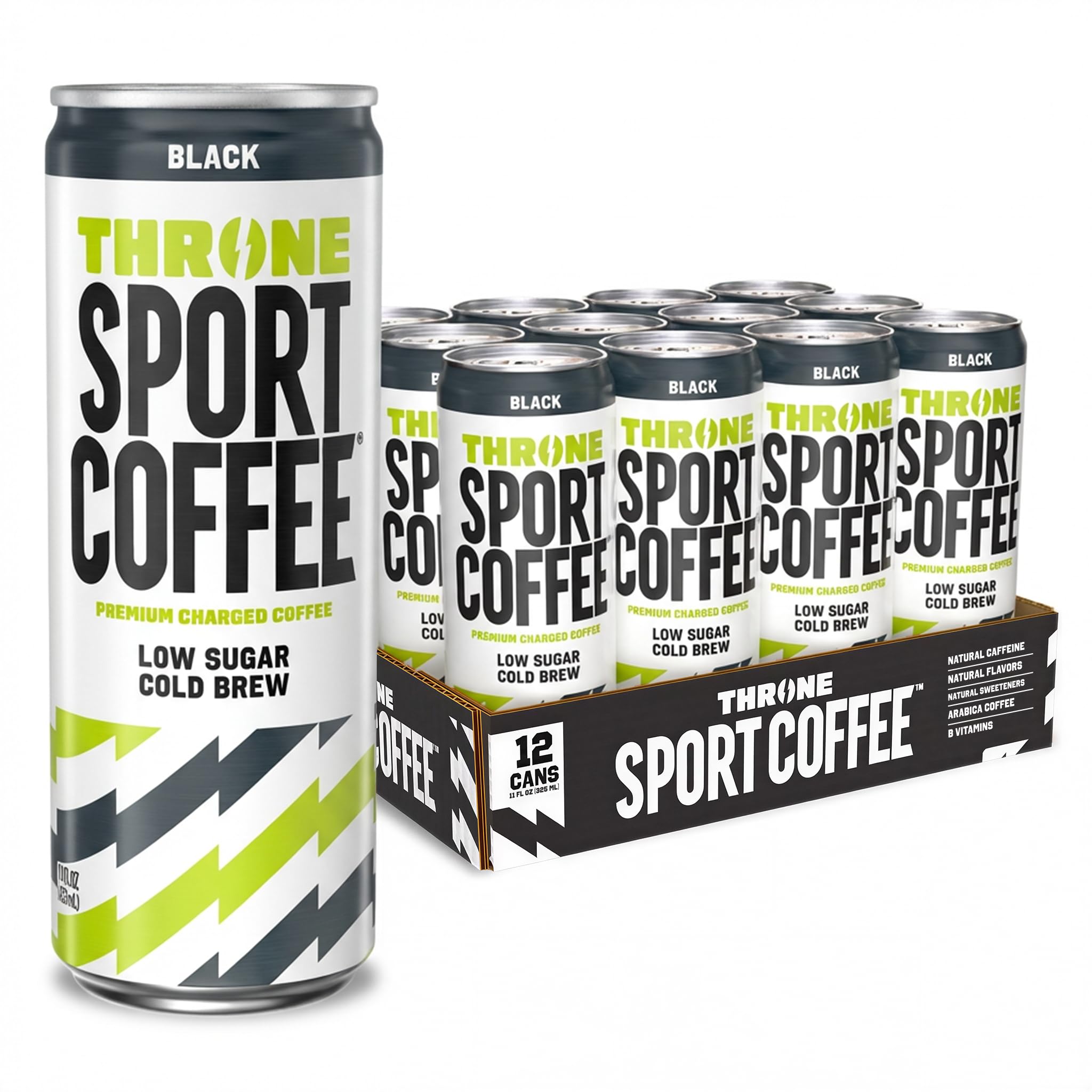Amazon.com: Throne Sport Coffee Cold Brew – Low Sugar. 150mg