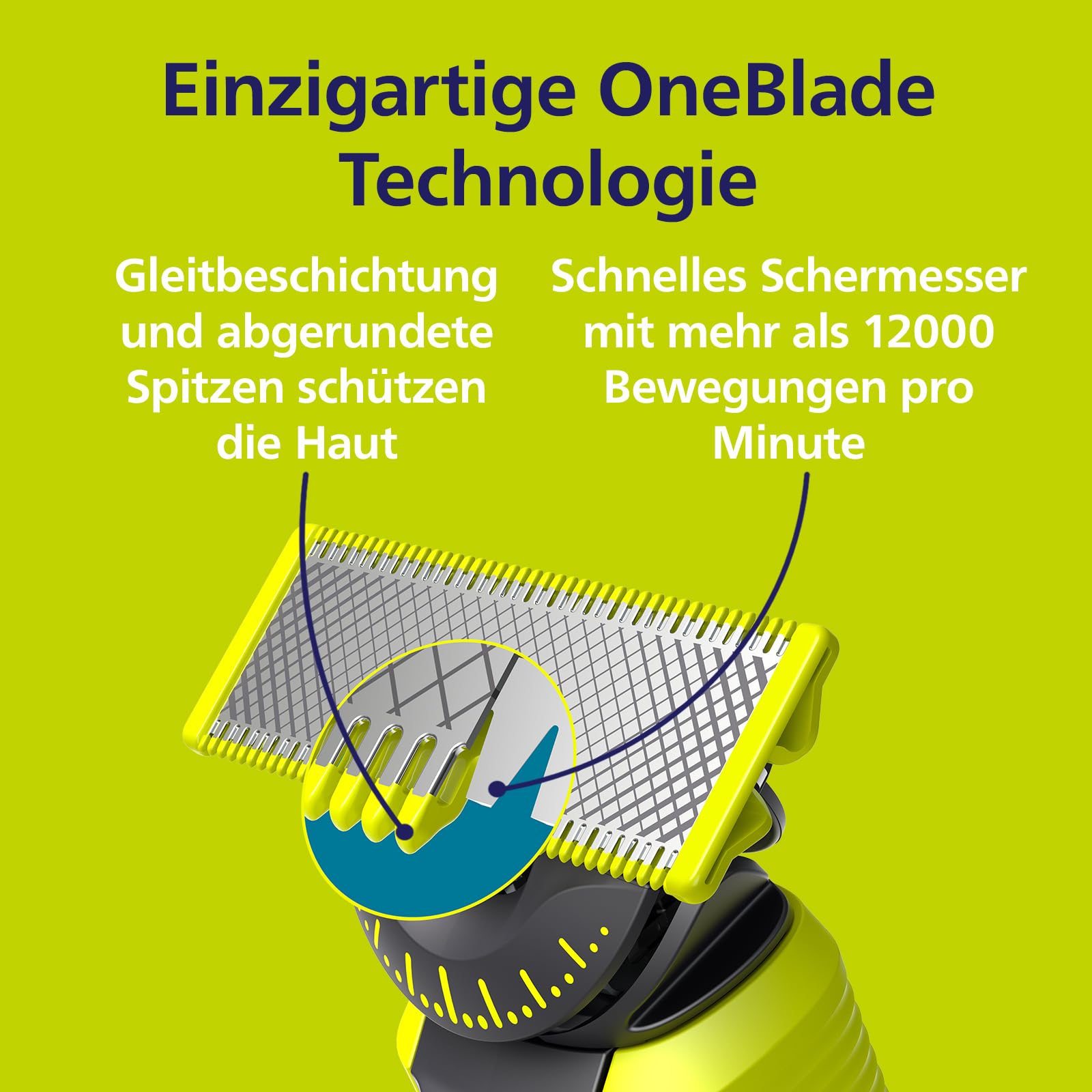 Philips OneBlade Original 360-Klingen QP430/60 3er-Pack