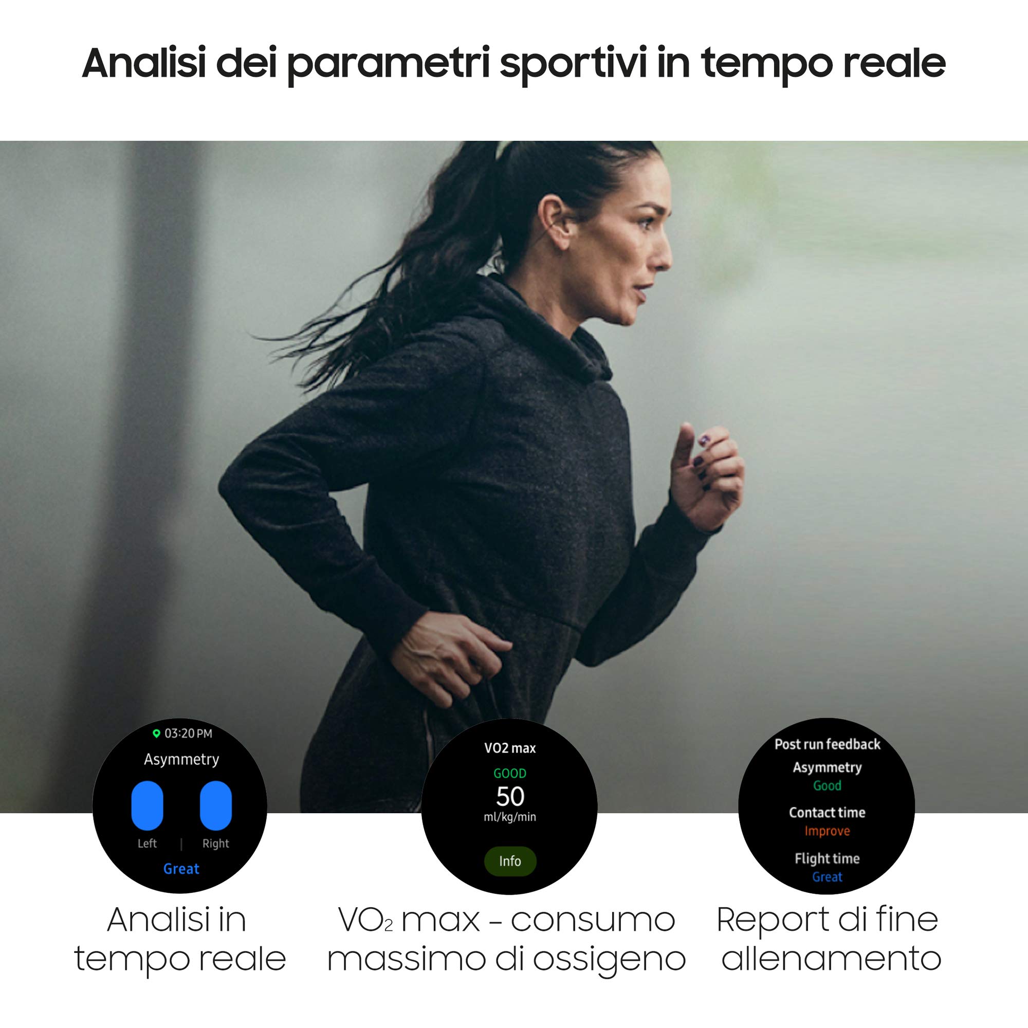 Samsung Galaxy Watch3 Smartwatch Bluetooth, Cassa 41mm acciaio, cinturino pelle, Rilevamento cadute, Monitoraggio sport, Batteria 247 mAh, IP68, Argento (Mystic Silver) [Versione Italiana]