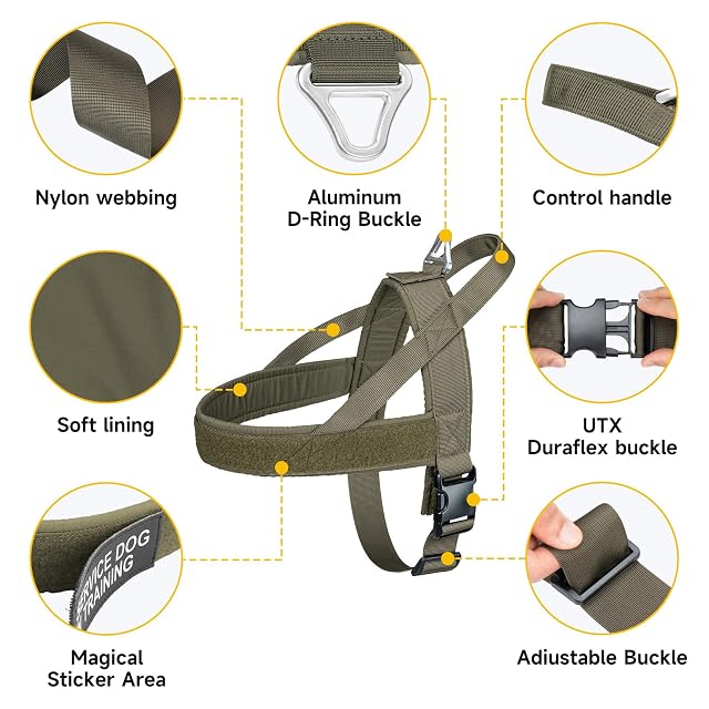 Foto 3 de 6 de EXCELLENT ELITE SPANKER No Pull Dog Harness Arnés Acolchado Ajustable de Nylon arnés para Perros pequeños…