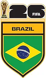 Ímã da bandeira da Copa do Mundo da FIFA - Ímã oficialmente licenciado da Copa do Mundo da FIFA - Design vibrante de torneio - Fixação forte durável - Perfeito para geladeiras, armários e