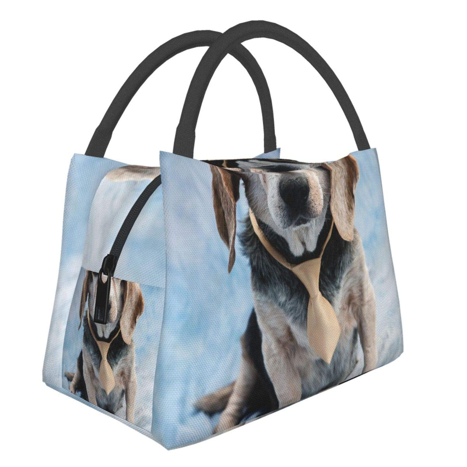 Lunch Bag Kippy Beagle Senior and Best Dog Ever Iris Richardson Lunch Box Meal Bag Portable Insulation Bag Zipper Package