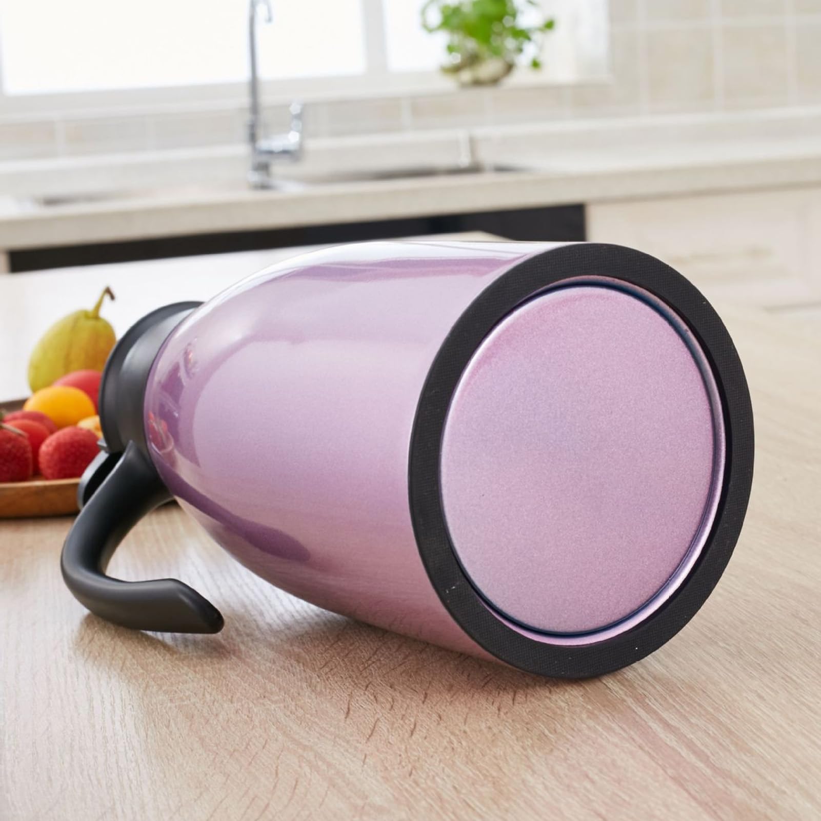 2L Stainless Steel Hot Water Carafe, Double Walled Vacuum Insulated Thermal Flask for Coffee Tea, Insulated Coffee Carafe, Large Coffee Carafe for Home, Office, Dormitory