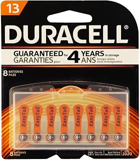 DURACELL Hearing Aid Batteries - Replaces 13, 8 pk
