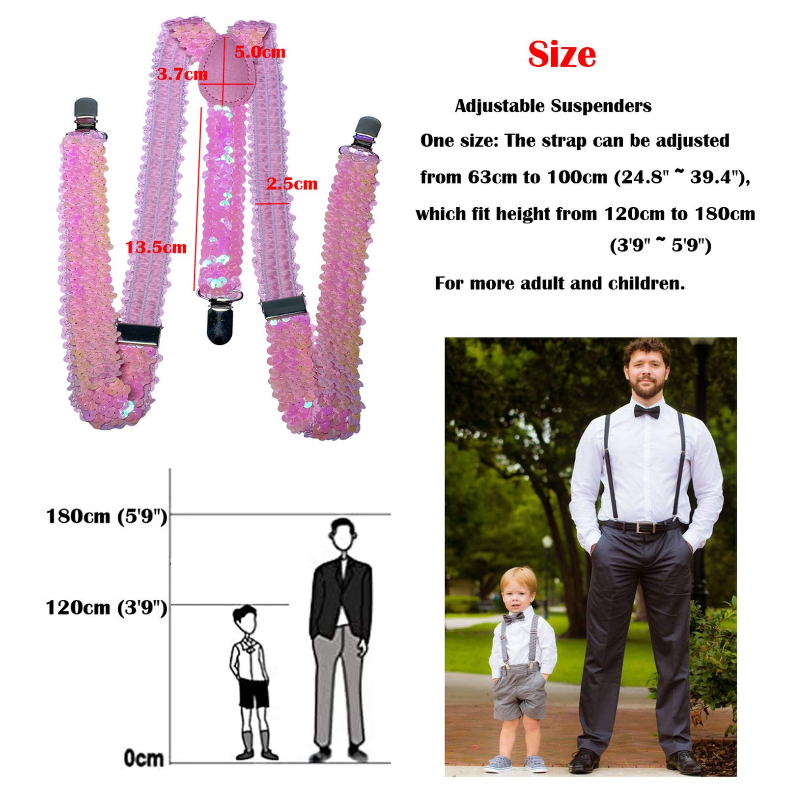 Juego de pajarita y tirantes elásticos ajustables en forma de Y preatados, accesorios para fiestas