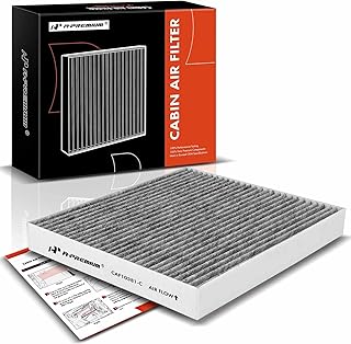 A-Premium Cabin Air Filter with Activated Carbon Compatible with Hyundai Sonata 2006-2008, Santa Fe 2007-2009, Azera 2006-2009 & Kia Optima 2006-2010, Magentis 2005-2010, Replace# 087903K000
