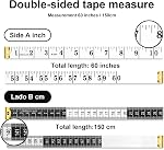 Body Measuring Tape, 2 Pcs Sewing Measuring Tape, Retractable Measurement Tape for Body, Tailor, Sewing, Craft, Cloth (Black,White)