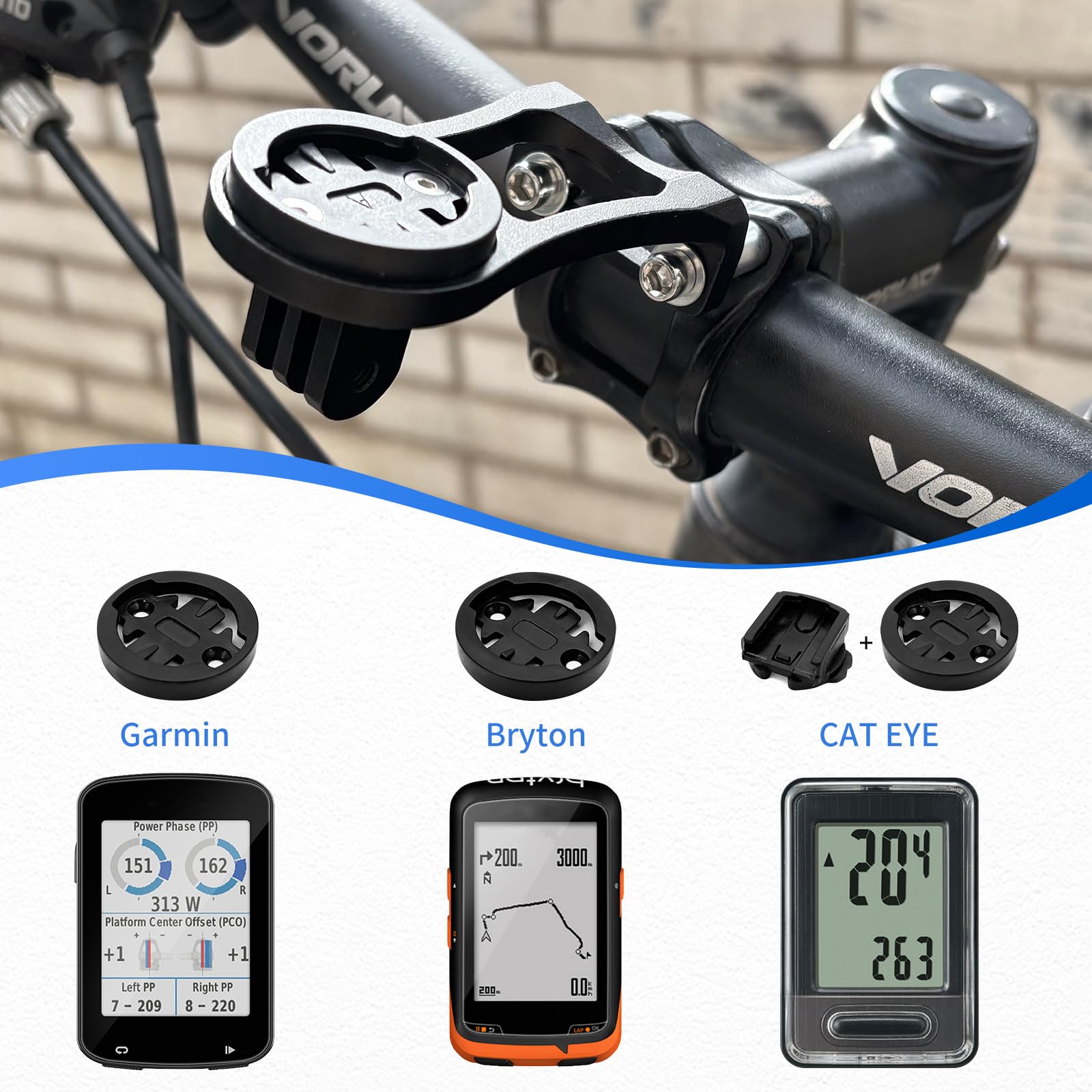 Supporto Per Bici Per Insta360 X5 – In ABS Resistente, Kit Completo, Per Vlogging E Ciclismo - 5