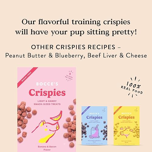 Miniatura 4 de Bocce's Bakery Golosinas crujientes de plátano y tocino para perros, 10 onzas