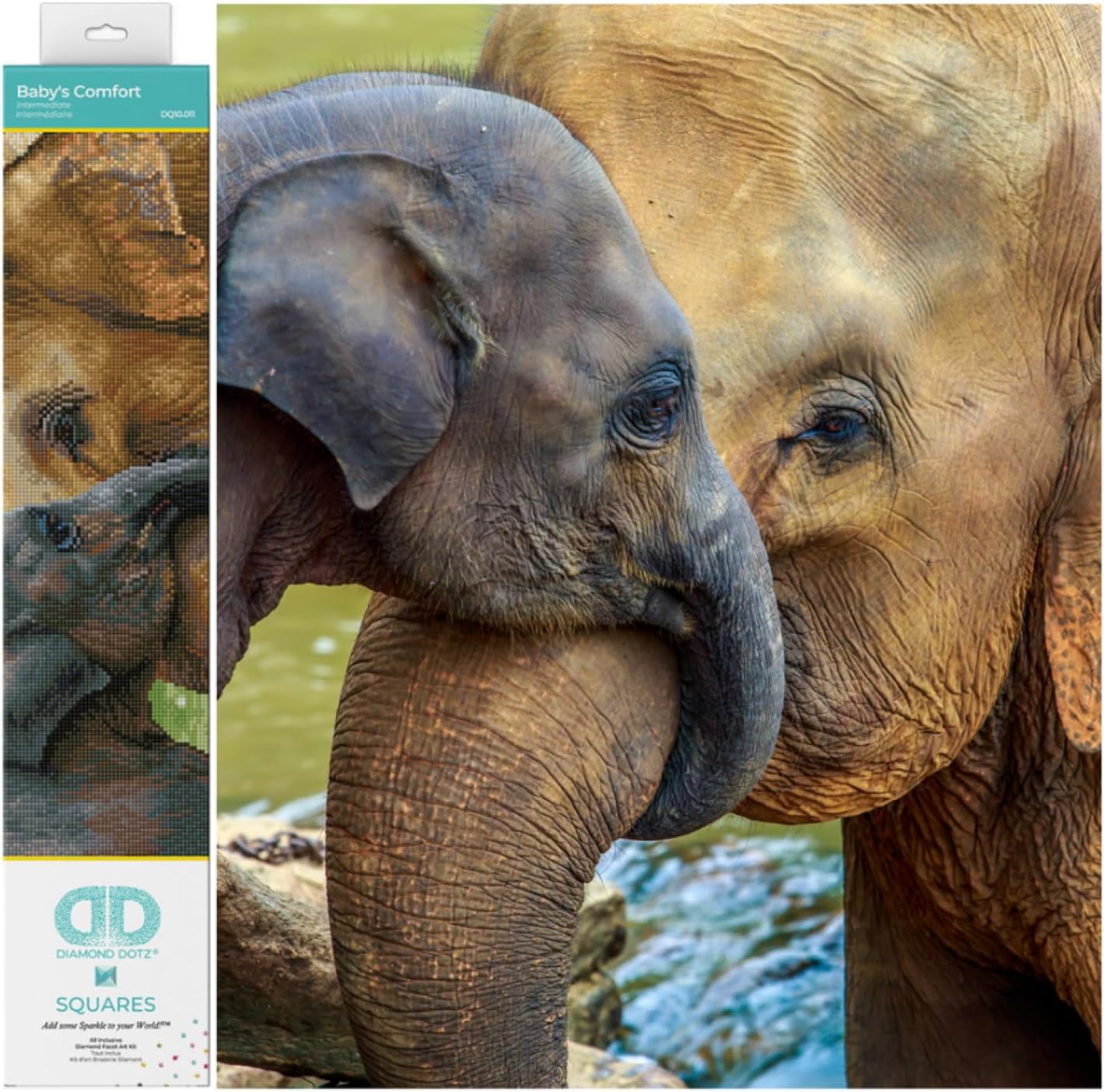 Diamond Dotz Baby's Comfort Diamond Painting Kits for Adults - Diamond Art Kits a Relaxing Creative Craft Kit with Dotz Gems 15x20.5