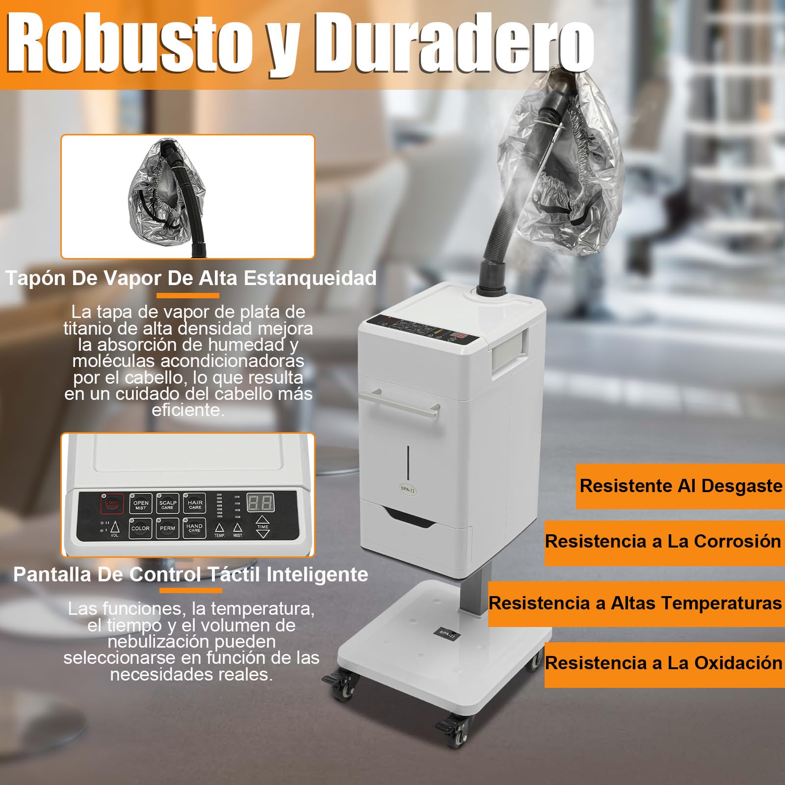 Máquina de coloración multifunción para el cabello - Nano vertical - Máquina de vapor profesional - Nano cabello - Procesador de color iónico - Salón de belleza