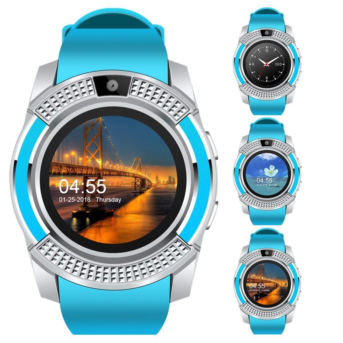 SYUM V8 Smart Watch with SIM Card Support Bluetooth Smartwatch