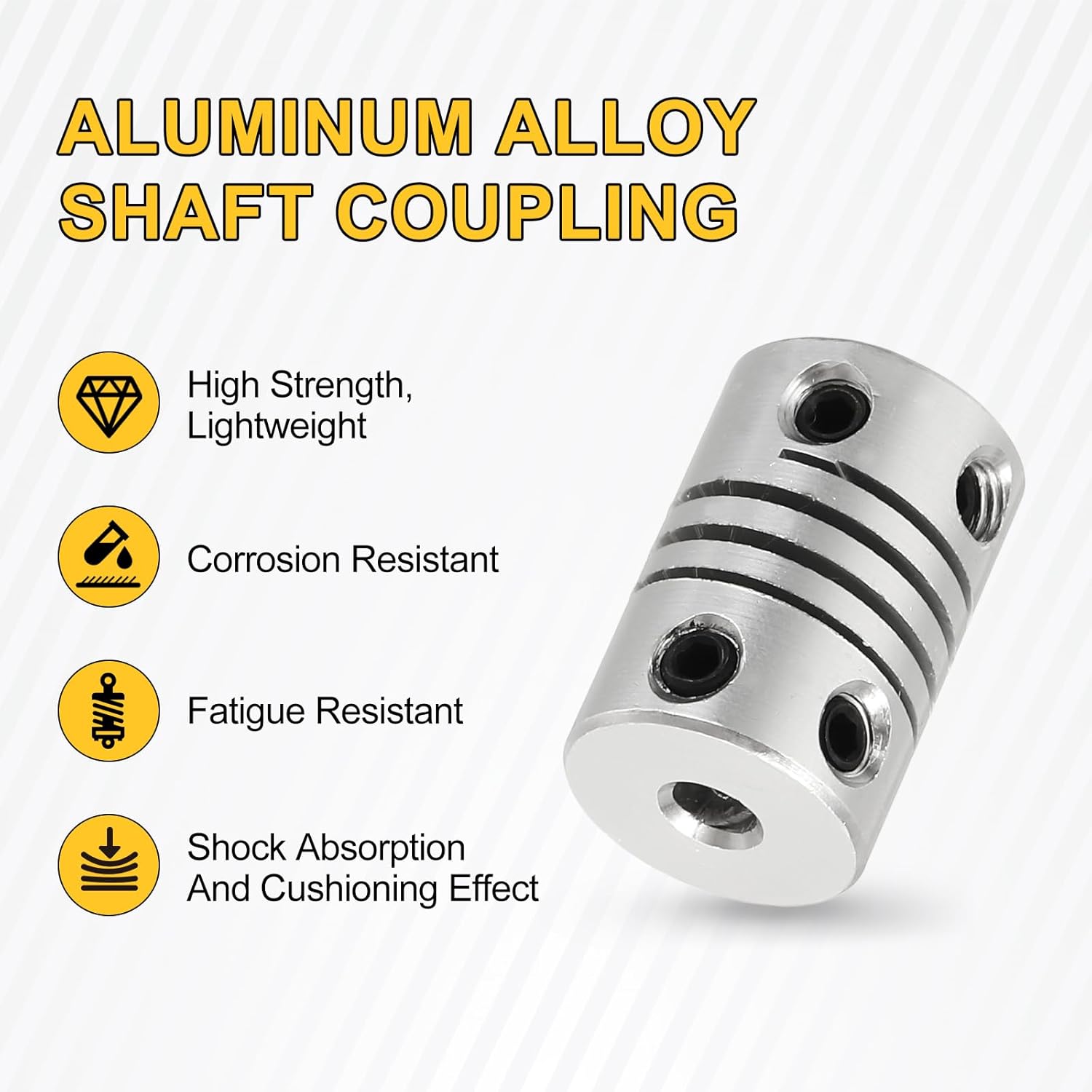 uxcell 4Pcs Flexible Couplings 2mm to 3mm Aluminum Alloy Joint Connector, Flexible Shaft Couplings Motor Coupler for 3D Printer CNC Machine Motor Guide DIY Encoder D12 x L18mm