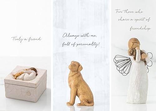 Miniatura 3 de Willow Tree Angel of Friendship Plus Love My Dog Figura Plus True Keepsake Box Set de 3 piezas
