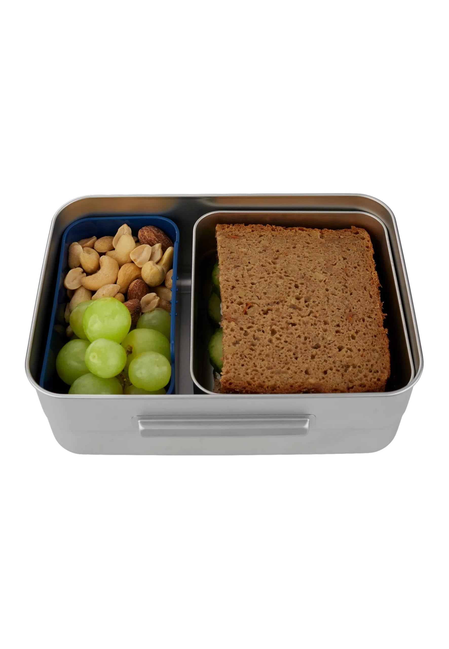 Ergobag Boîtes à goûter en acier inoxydable Set de 2 avec couvercle en silicone, sans BPA