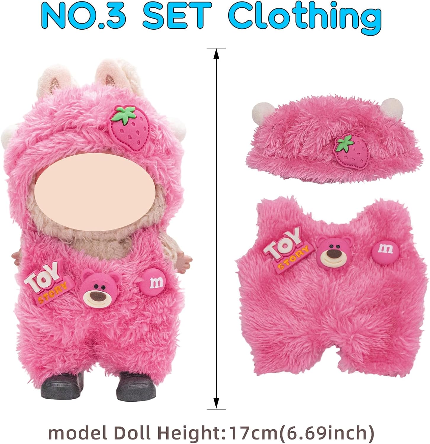 4 Pack—17cm Dolls Clothes,Premium Doll Outfit with Accessories,Doll Princess Skirt,Cute Clothes Outfit for 17cm Dolls,End Fashion Clothing Set(No Dolls and Shoes) (Set N)