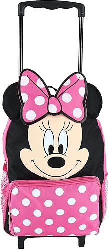 Miniatura 2 de Minnie Mouse Mochila rodante Softside de 14 pulgadas Rosado Mochilas de viaje