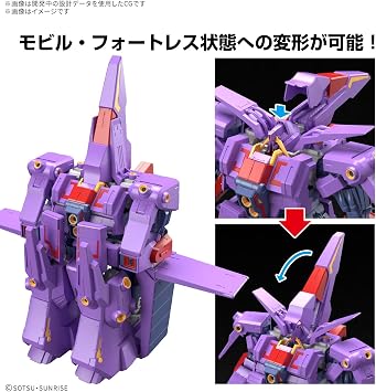 Bandai Spirits HG Mobile Suit Z Gundam Psycho Gundam Mk-II 1/144 Scale Color-Coded Plastic Model Kit