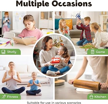 Conchstar Time Timer Visual Timer Children's 60 Minute Countdown Timer - Ideal for ADHD & Autism Homework School Classroom & Kitchen Cooking (Light Green)