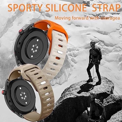 Miniatura 6 de Paquete de 3 correas para Huawei Watch GT4 de 1.81 pulgadas, correa deportiva de silicona suave para Huawei Watch GT 4 de 1.811 in con hebilla de